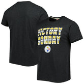Pittsburgh Steelers Homage Victory Monday Tri-Blend T-Shirt Charcoal | NFL