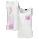 Chicago Cubs Refried Apparel Women's Tie-Dye Tank Top - MLB