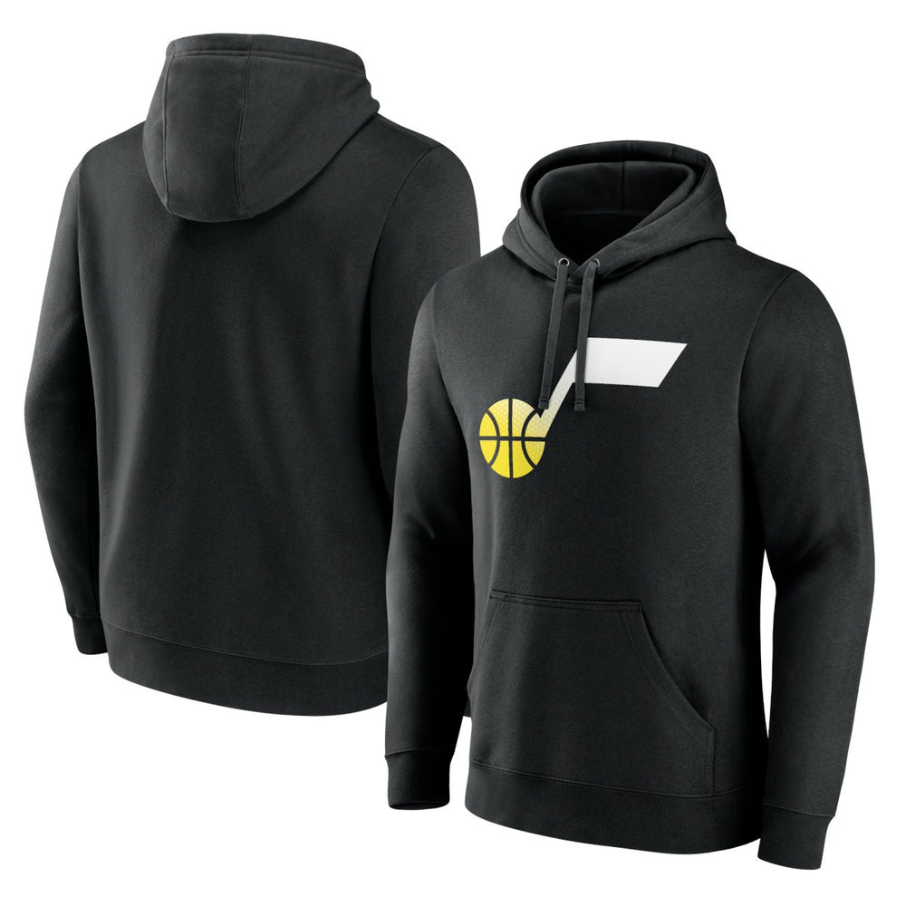Utah Jazz Gradient Logo Pullover Hoodie Black - NBA