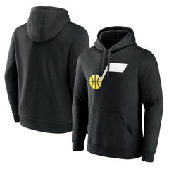 Utah Jazz Gradient Logo Pullover Hoodie Black - NBA