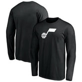 Utah Jazz Primary Logo Team Long Sleeve T-Shirt Black - NBA
