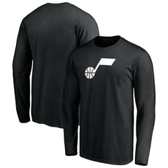 Utah Jazz Primary Logo Team Long Sleeve T-Shirt Black - NBA