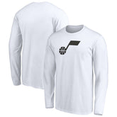 Utah Jazz Primary Logo Team Long Sleeve T-Shirt White - NBA