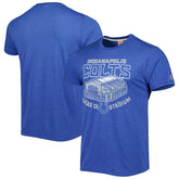 Indianapolis Colts Homage Stadium Tri-Blend T-Shirt Royal | NFL