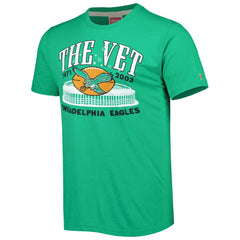 Philadelphia Eagles Homage Stadium Tri-Blend T-Shirt Green | NFL