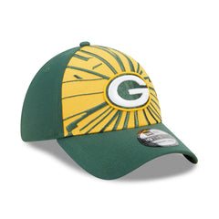 Green Bay Packers New Era Shattered 39THIRTY Flex Hat Green/Gold | NFL