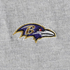 Baltimore Ravens Antigua Women's Lightweight Jackpot Raglan Half-Zip Pullover Hoodie Heather Gray | NFL
