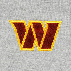 Washington Commanders Big & Tall Fleece Raglan Full-Zip Hoodie Jacket Heather Gray | NFL