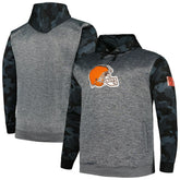 Cleveland Browns Big & Tall Camo Pullover Hoodie Heather Charcoal | Fanatics