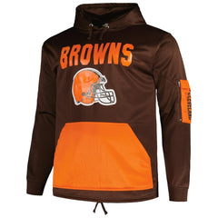 Cleveland Browns Big & Tall Pullover Hoodie Brown | Fanatics