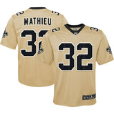 Tyrann Mathieu New Orleans Saints Youth Inverted Game Jersey Gold | Nike for Sale