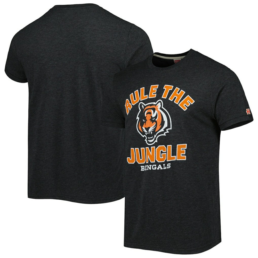 Cincinnati Bengals Homage Hyper Local Tri-Blend T-Shirt Charcoal | NFL
