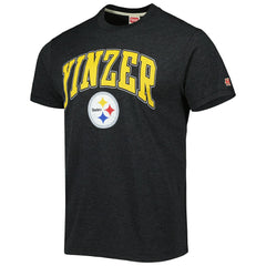 Pittsburgh Steelers Homage Hyper Local Tri-Blend T-Shirt Charcoal | NFL