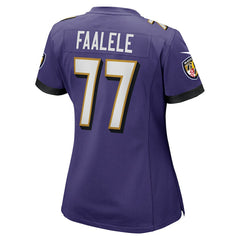 Daniel Faalele Baltimore Ravens Women's Player Game Jersey Purple | Nike for Sale