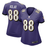 Charlie Kolar Baltimore Ravens Women's Player Game Jersey Purple | Nike for Sale