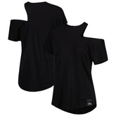 Baltimore Ravens KIYA TOMLIN Women's Cut Out Tri-Blend Shirt Black | NFL