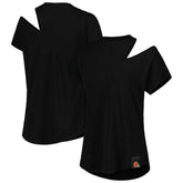 Cleveland Browns KIYA TOMLIN Women's Cut Out Tri-Blend Shirt Black | NFL