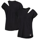 Kansas City Chiefs KIYA TOMLIN Women's Cut Out Tri-Blend Shirt Black | NFL