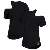 Washington Commanders KIYA TOMLIN Women's Cut Out Tri-Blend Shirt Black | NFL