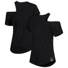 Washington Commanders KIYA TOMLIN Women's Cut Out Tri-Blend Shirt Black | NFL