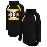 Pittsburgh Steelers KIYA TOMLIN Women's Tri-Blend Raglan Pullover Sweatshirt Black | NFL