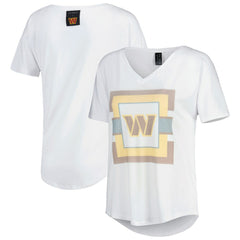 Washington Commanders KIYA TOMLIN Women's V-Neck T-Shirt White | NFL