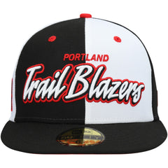 Script Pinwheel 59FIFTY Fitted Hat Black/White - NBA
