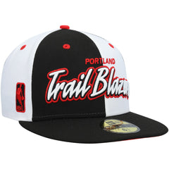 Script Pinwheel 59FIFTY Fitted Hat Black/White - NBA