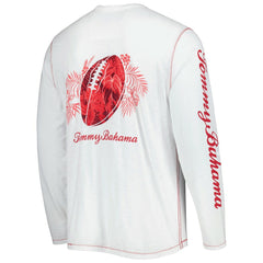 Arizona Cardinals Laces Out Billboard Long Sleeve T-Shirt White | Tommy Bahama