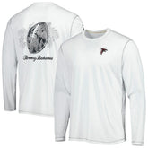 Atlanta Falcons Laces Out Billboard Long Sleeve T-Shirt White | Tommy Bahama