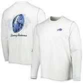 Buffalo Bills Laces Out Billboard Long Sleeve T-Shirt White | Tommy Bahama