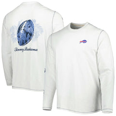 Buffalo Bills Laces Out Billboard Long Sleeve T-Shirt White | Tommy Bahama