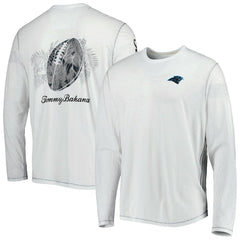 Carolina Panthers Laces Out Billboard Long Sleeve T-Shirt White | Tommy Bahama