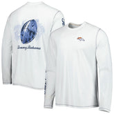 Denver Broncos Laces Out Billboard Long Sleeve T-Shirt White | Tommy Bahama