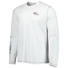 Denver Broncos Laces Out Billboard Long Sleeve T-Shirt White | Tommy Bahama