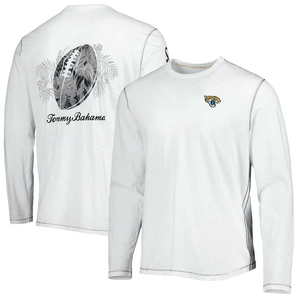 Jacksonville Jaguars Laces Out Billboard Long Sleeve T-Shirt White | Tommy Bahama