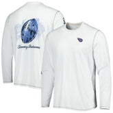 Tennessee Titans Laces Out Billboard Long Sleeve T-Shirt White | Tommy Bahama
