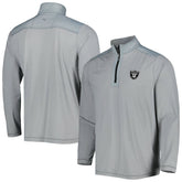 Las Vegas Raiders On Deck IslandZone Half-Zip Jacket Gray | Tommy Bahama