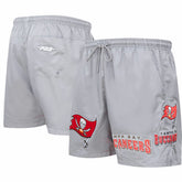 Tampa Bay Buccaneers Pro Standard Woven Shorts Pewter | NFL
