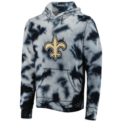 New Orleans Saints New Era Team Tie-Dye Pullover Hoodie Black | NFL