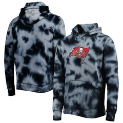 Tampa Bay Buccaneers New Era Team Tie-Dye Pullover Hoodie Black | NFL