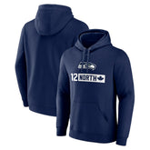 Seattle Seahawks 12 North Pullover Hoodie College Navy | NFL