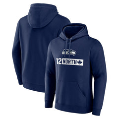 Seattle Seahawks 12 North Pullover Hoodie College Navy | NFL