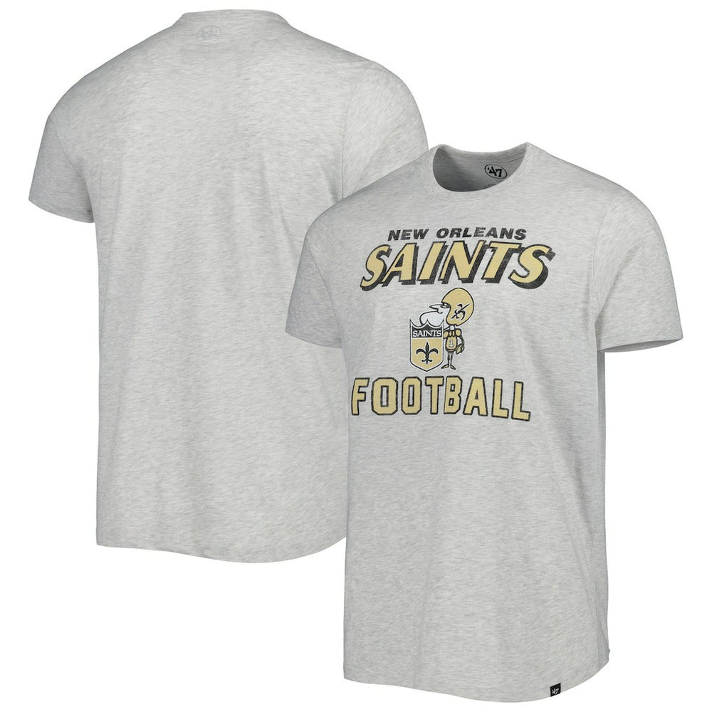 New Orleans Saints '47 Dozer Franklin Lightweight T-Shirt Gray | 47 brand