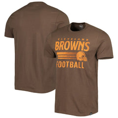 Cleveland Browns '47 Wordmark Rider Franklin T-Shirt Brown | 47 brand