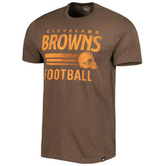 Cleveland Browns '47 Wordmark Rider Franklin T-Shirt Brown | 47 brand