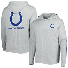 Indianapolis Colts Vineyard Vines Local Long Sleeve Hoodie T-Shirt Heathered Gray | NFL