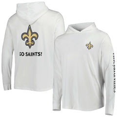 New Orleans Saints Vineyard Vines Local Long Sleeve Hoodie T-Shirt White | NFL