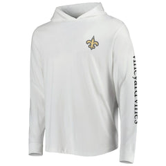 New Orleans Saints Vineyard Vines Local Long Sleeve Hoodie T-Shirt White | NFL