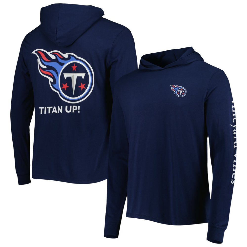 Tennessee Titans Vineyard Vines Local Long Sleeve Hoodie T-Shirt Navy | NFL